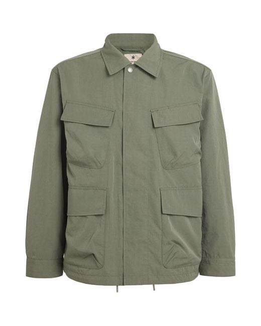 Snow Peak Green Takibi Weather Cloth Field Jacket for men