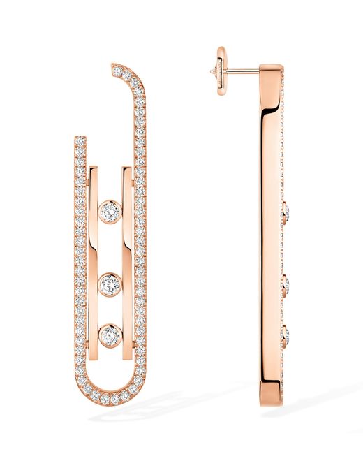 Messika Metallic Move 10Th Birthday And Diamond Move Earrings