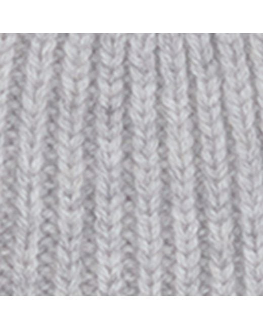 Tom Ford Gray Cashmere Logo Beanie for men