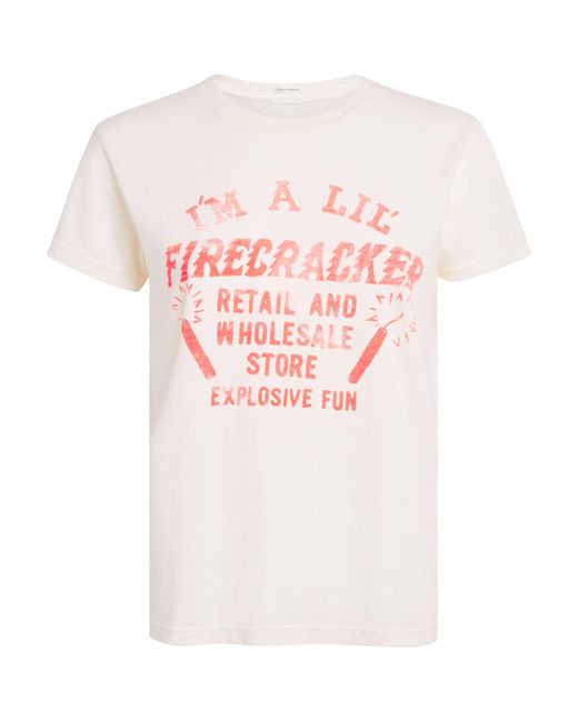 Mother Pink The Boxy Goodie Goodie T-Shirt