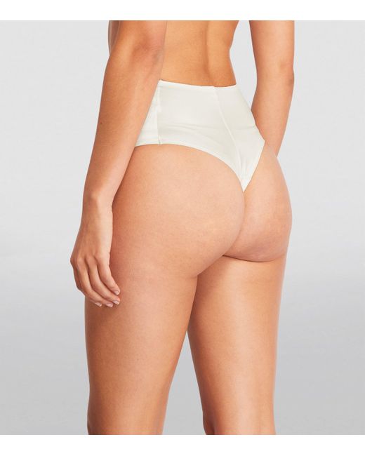 Spanx White Shaping Satin Thong
