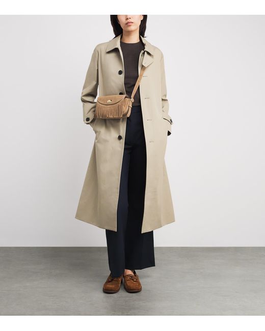 Sandro Brown Small Suede Le Mambo Cross-Body Bag