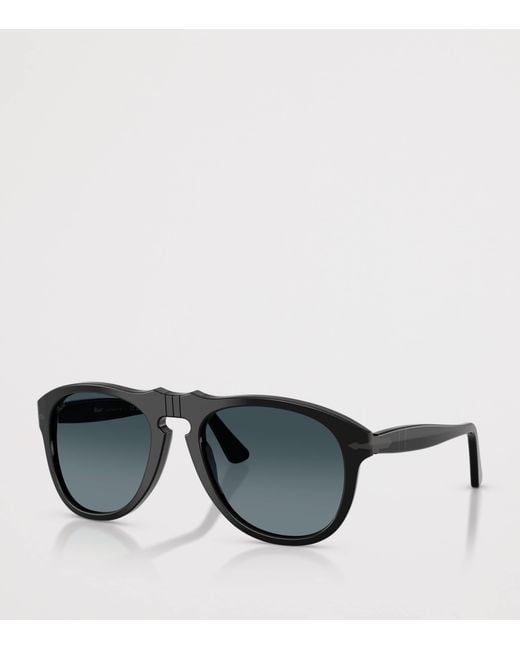 Persol Black Po0649Ne Total Arrow Pilot Sunglasses