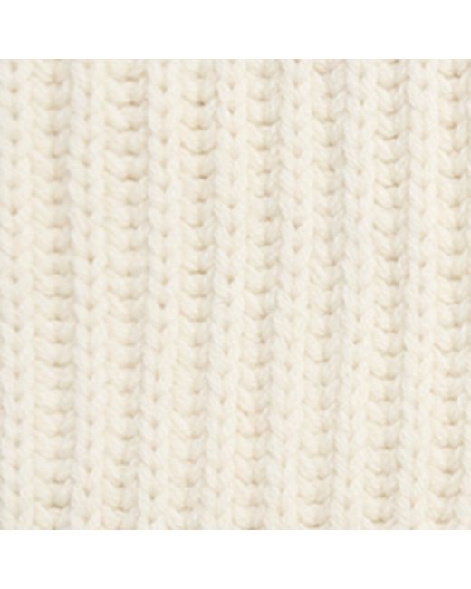 Polo Ralph Lauren White Wool Jacquard Snowflake Scarf