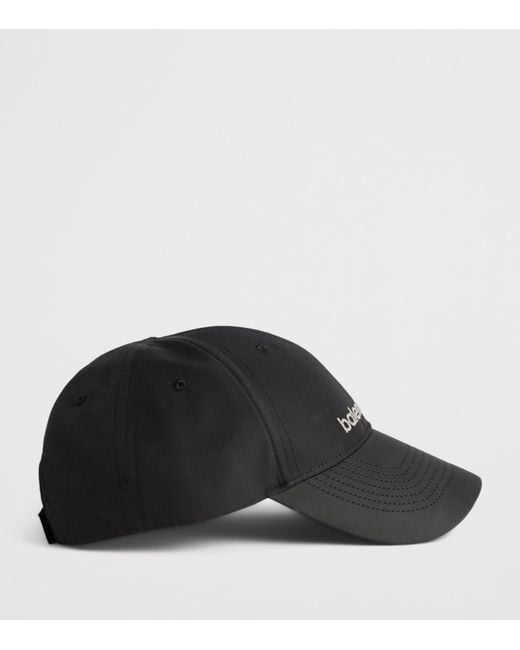 Balenciaga Black Logo Baseball Cap for men