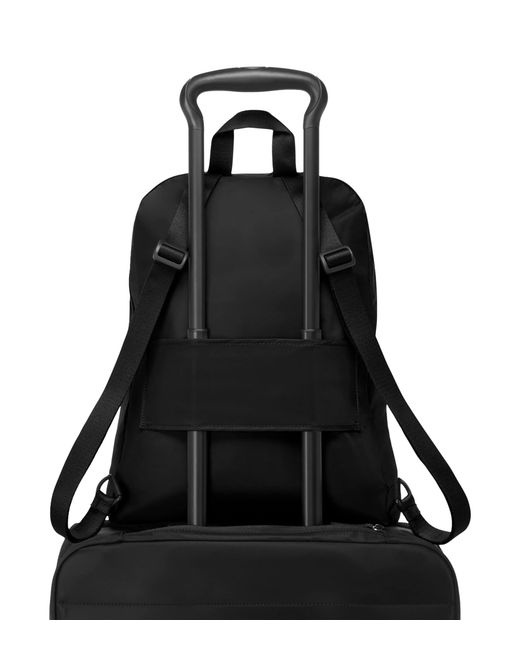 Tumi Black Just In Case Double-zip Branded Nylon Backpack