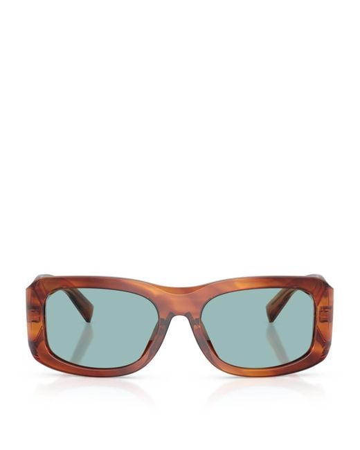 Dolce & Gabbana Blue Oversized Rectangular Sunglasses for men
