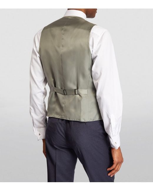 Canali Gray Morning Suit Waistcoat for men