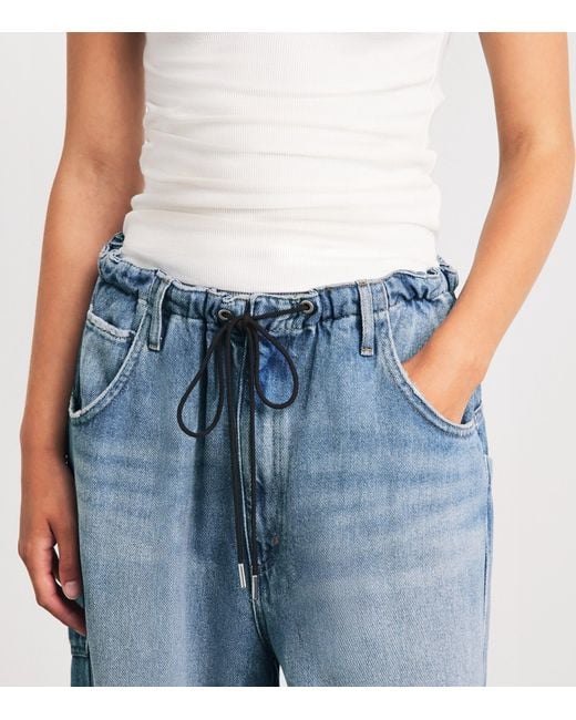 Agolde Blue Shaw Wide-Leg Jeans