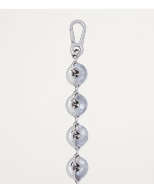 Loewe White Donut Chain Bag Strap