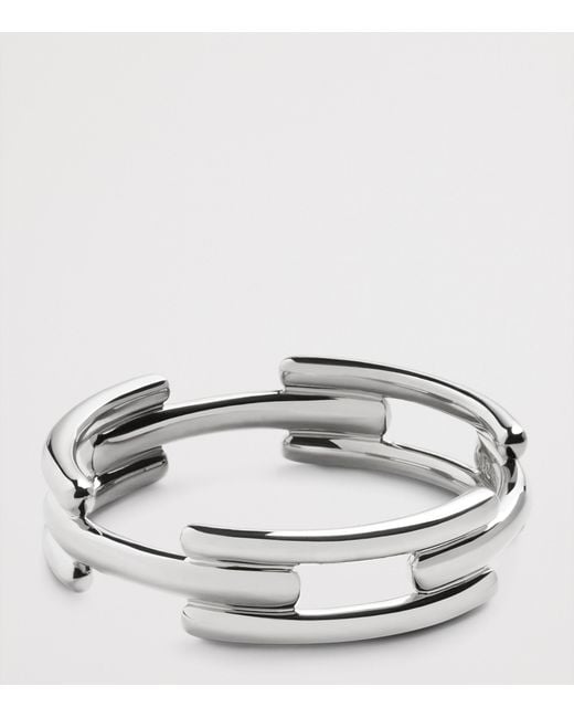 Monica Vinader Metallic Sterling Signature Link Ring