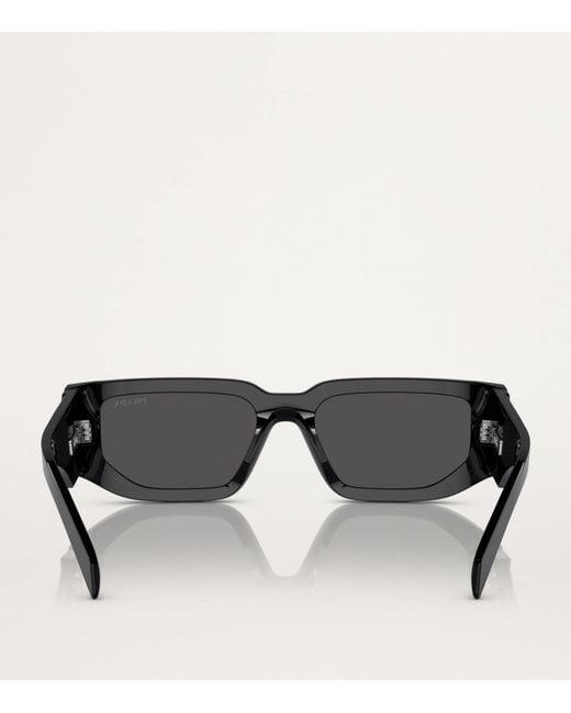 Prada Black Geometric Sunglasses for men