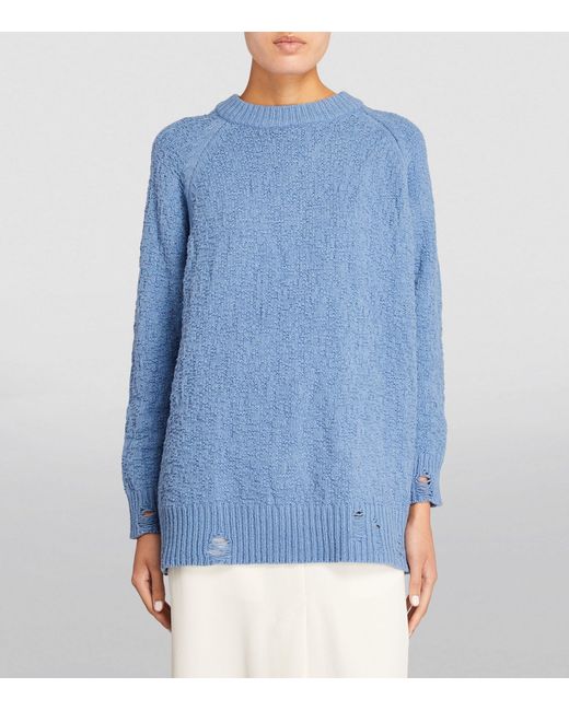 Holzweiler Blue Oversized Bud Sweater