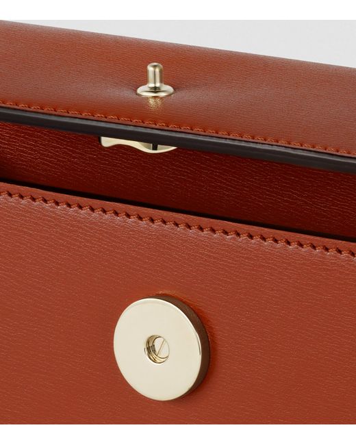 Cartier Brown Mini Calfskin Panthère De Cross-body Bag