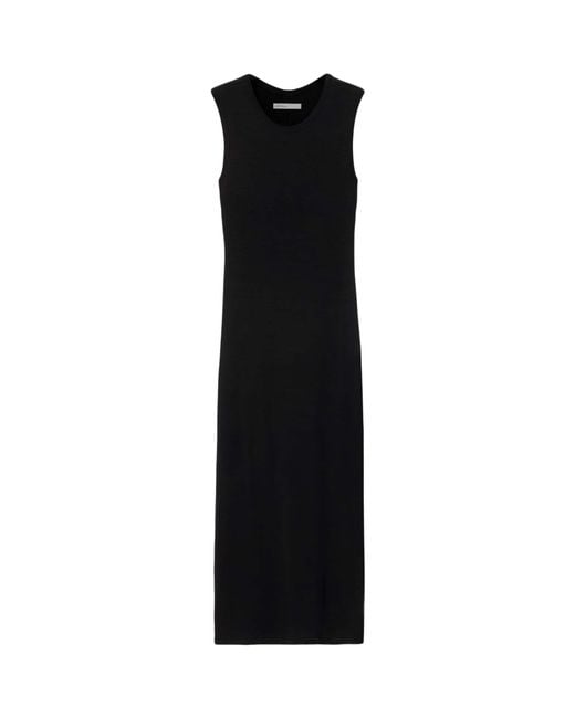 AllSaints Black Jersey Ilia Midi Dress