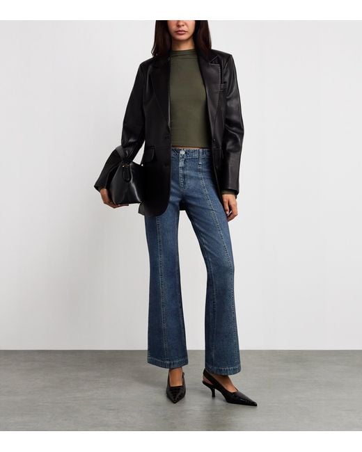 Rag & Bone Blue Ponte Miramar Olivia Trousers