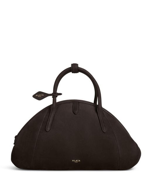 Alaïa Black Leather Purse Top-Handle Bag