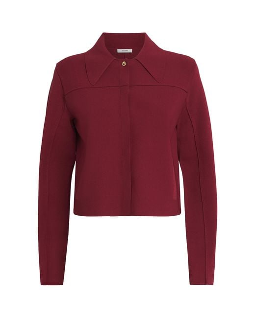 Joseph Red Milano-Knit Gare Compact Jacket