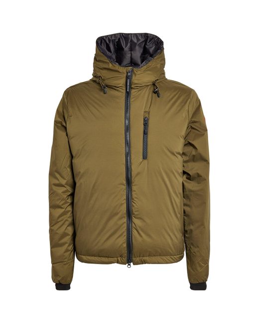 Canada Goose Green Hooded Lodge Coat for men