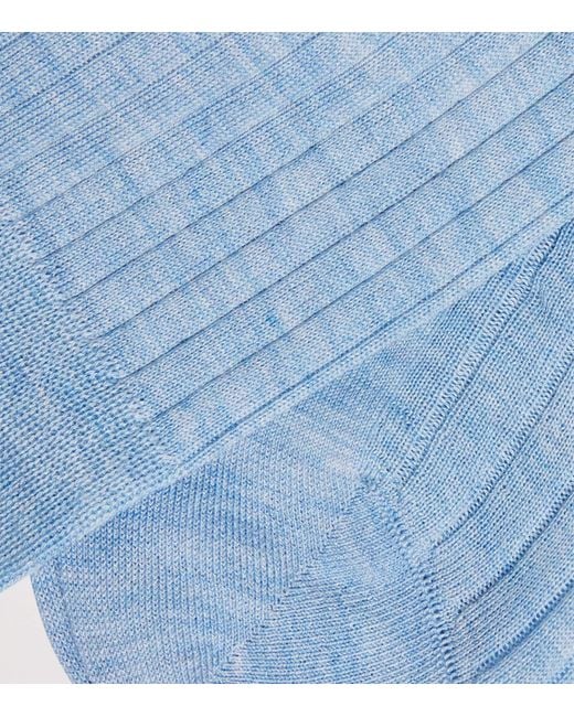 Falke Blue Cashmere-Blend No.2 Socks for men