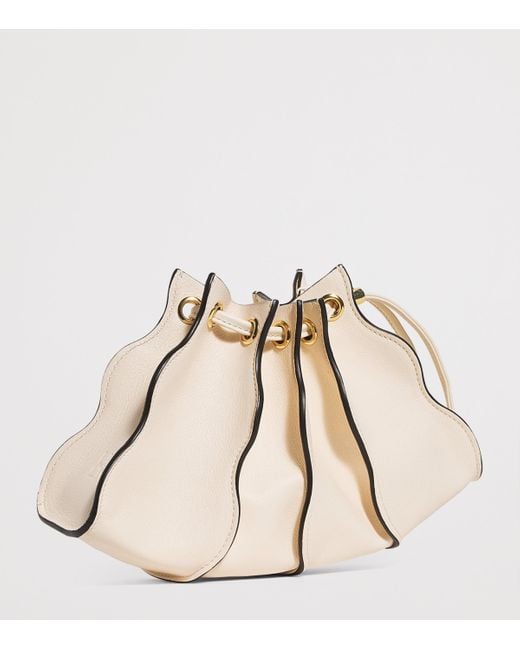 Ulla Johnson Natural Mini Pleated Adria Cross-Body Bag