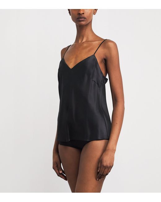 Simone Perele Black Silk Love Me Cami Top