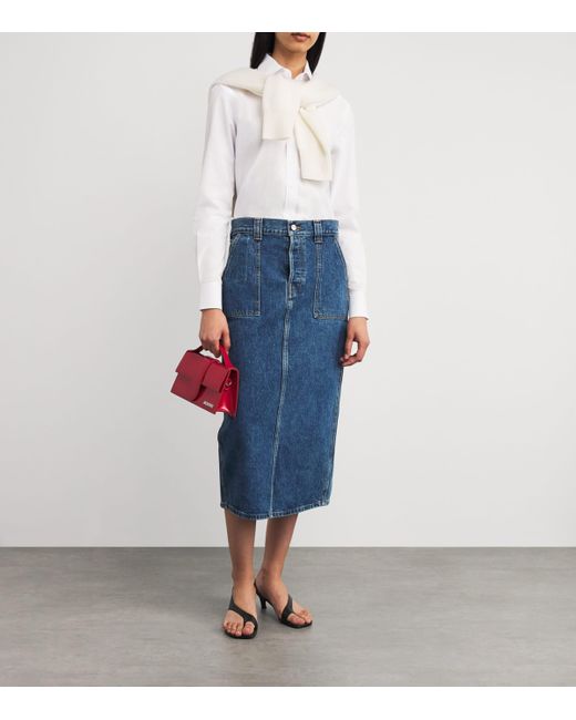 With Nothing Underneath White Organic Cotton The Boyfriend Shirt