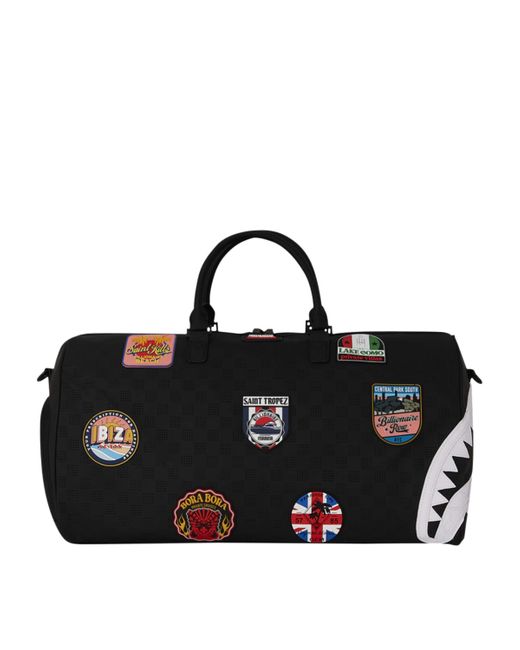 Sprayground Black Global Mogul Billionaire Duffle Bag for men