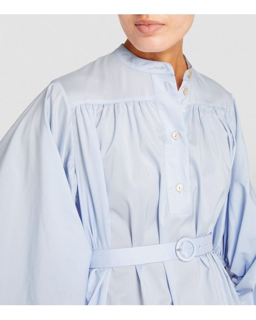 Palmer//Harding Blue Tender Mini Shirt Dress