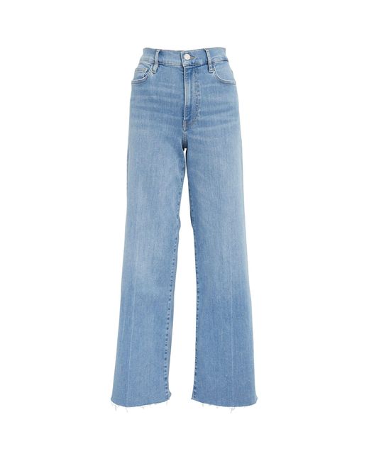 FRAME Blue Le Slim Palazzo Wide-leg Jeans