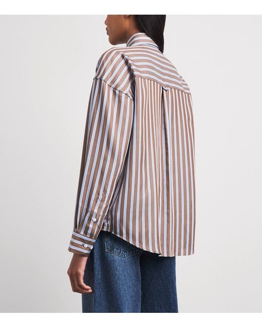 With Nothing Underneath Multicolor Tencel The Weekend Shirt