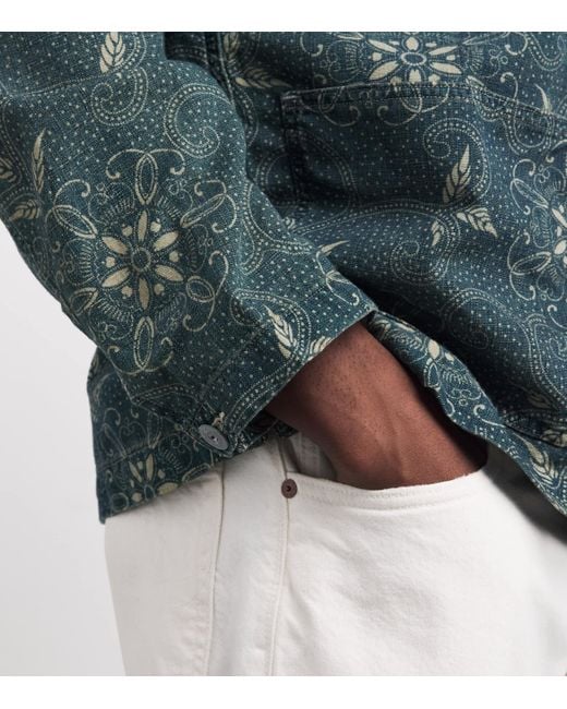 Polo Ralph Lauren Green Woven Print Overshirt for men