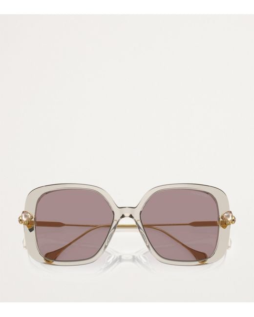 Swarovski Pink Oversized Sk6011 Sunglasses