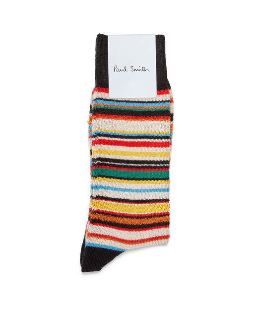 Paul Smith White Wool-blend Signature Stripe Socks for men