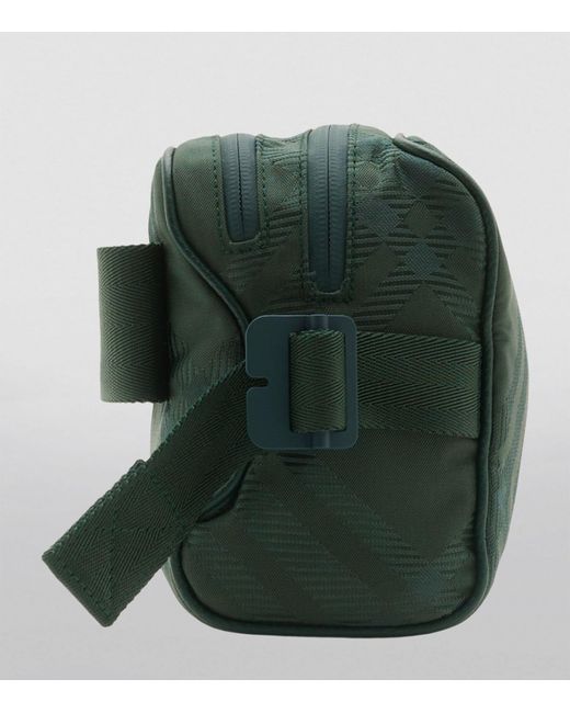 Burberry Green Jacquard-check Belt Bag for men
