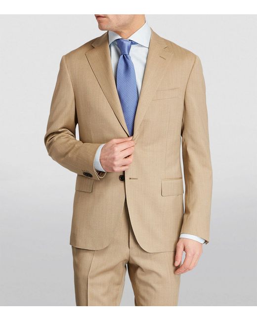 Corneliani Natural Wool 2-piece Suit for men