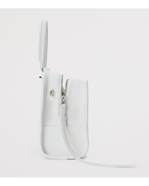 Loewe White Small Leather Amazona 180 Top-Handle Bag