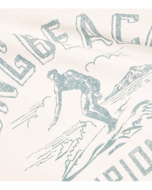 Polo Ralph Lauren White Cotton Long Beach T-Shirt for men