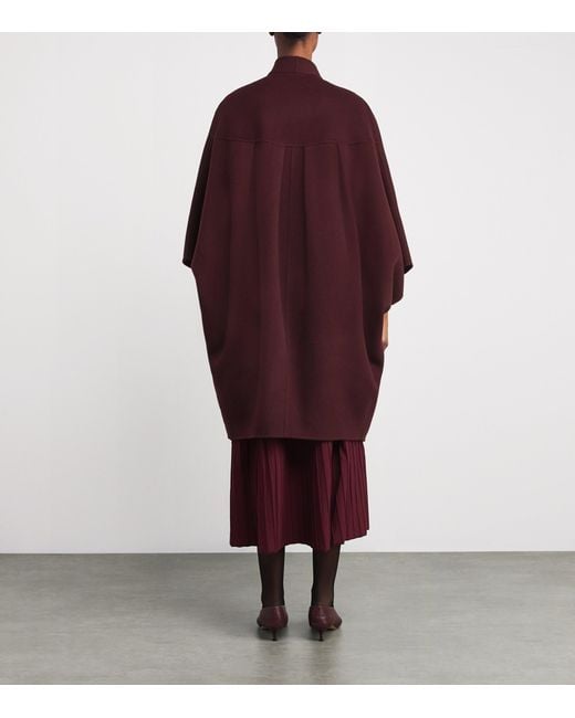 Wolk Morais Purple Cashmere Belleville Trench Coat