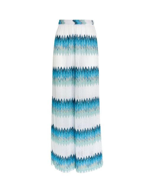 Missoni Blue Zigzag Beach Trousers