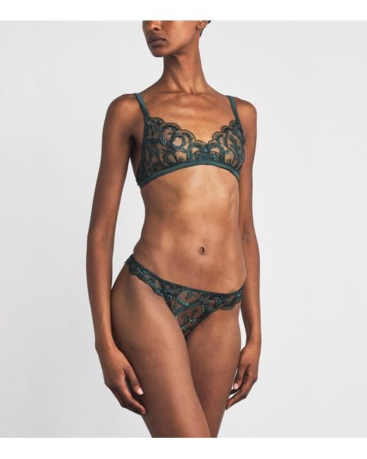 Coco De Mer Green Lace Arletta Soft Bra