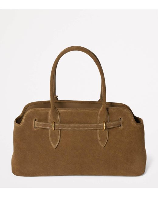 Miu Miu Brown Suede Aventure Top-Handle Bag