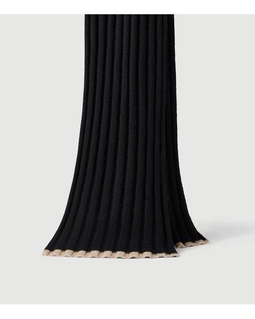 Brunello Cucinelli Black Cashmere Scarf for men