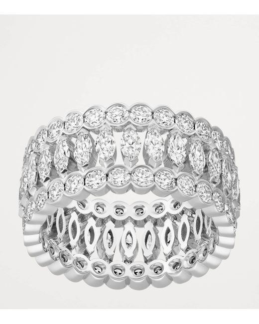 Cartier Metallic And Diamond Broderie De Ring