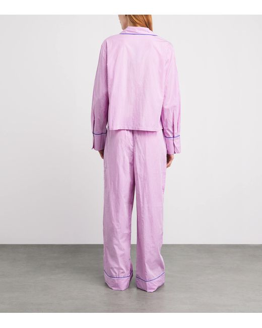 Polo Ralph Lauren Pink Cotton Stripe Pyjama Set
