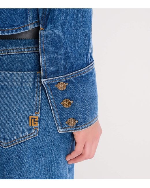 Balmain Blue Denim Jackets