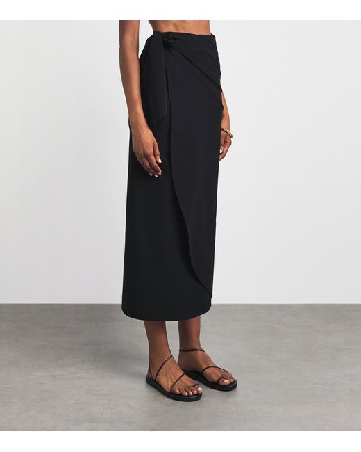 Hunza G Black Long Upf50+ Sarong
