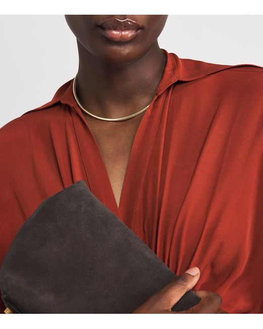 Jade Trau Metallic 3.0 Plié Collar Necklace