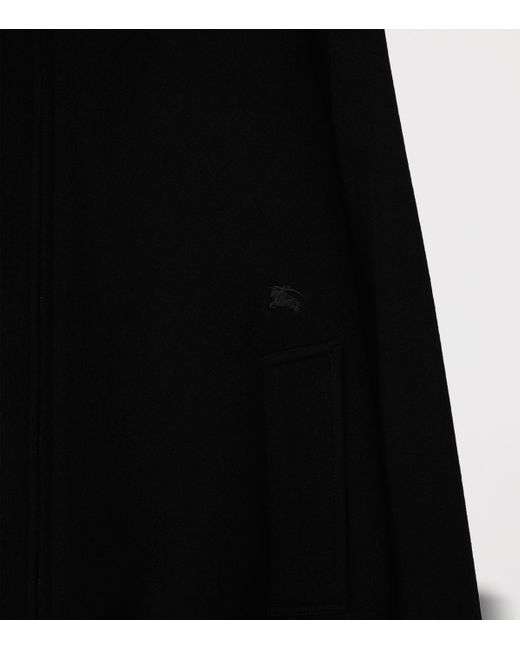 Burberry Black Cashmere Harrington Jacket for men