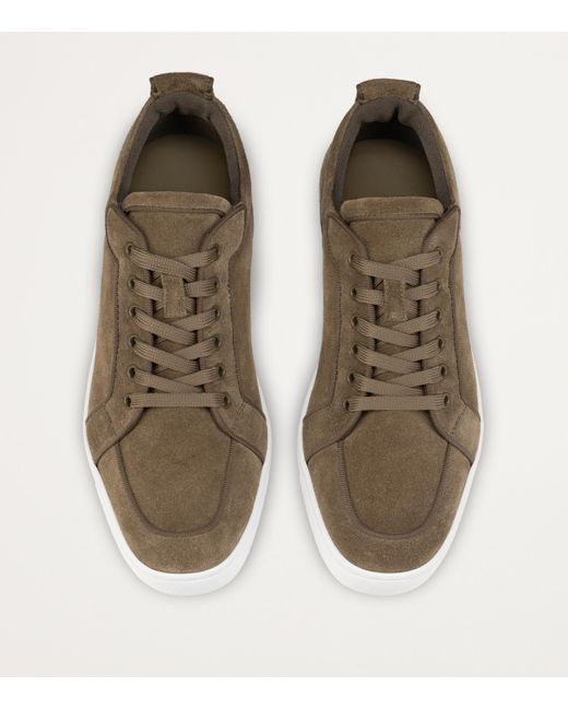 Christian Louboutin Brown Rantulow Orlato Leather Low-Top Sneakers for men